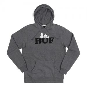 HUF X SNOOPY PULLOVER HOOD-G.HEA