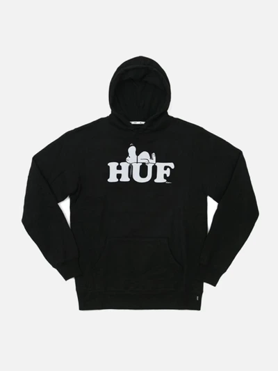 HUF X SNOOPY PULLOVER HOOD-BLK