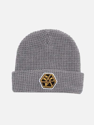 WAFFLE KNIT KNOT BEANIE-G.HEA