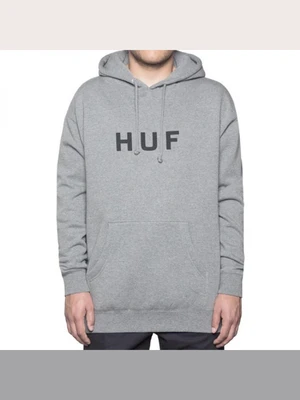 ORIGINAL LOGO PULLOVER FLEECE-GREY(BLK)