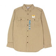 (101554) 포맨 솔리드 LS 워크셔츠 DARK KHAKI (253)