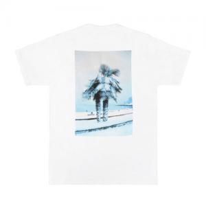 SNOW PALM TEE-WHT