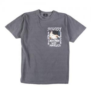 WT GALLERY PIG. DYED TEE-BLK