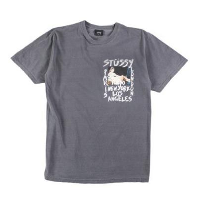 WT GALLERY PIG. DYED TEE-BLK
