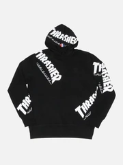 (PF65M01)THRASHER TDS ALLOVER HOOD-BLK