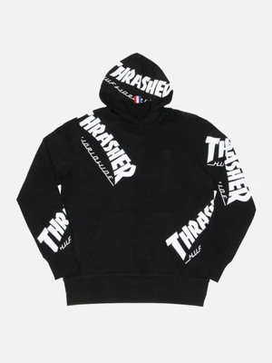 (PF65M01)THRASHER TDS ALLOVER HOOD-BLK