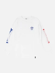 (TS65M02)THRASHER TDS LS TEE-WHT