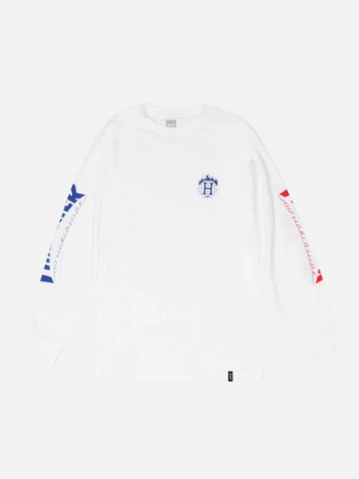 (TS65M02)THRASHER TDS LS TEE-WHT