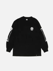 (TS65M02)THRASHER TDS LS TEE-BLK