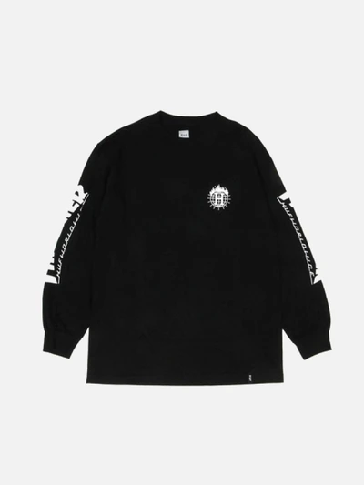 (TS65M02)THRASHER TDS LS TEE-BLK