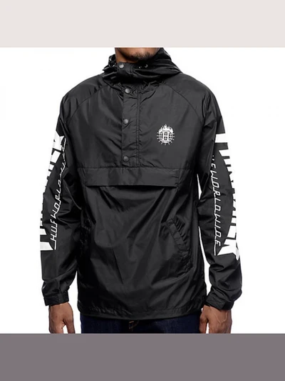 (JK65M02)THRASHER TDS ANORAK-BLK