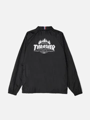 (JK65M03)THRASHER TDS COACH'S JACKET-BLK