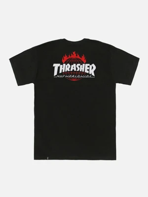 (TS65M03)THRASHER TDS TEE-BLK