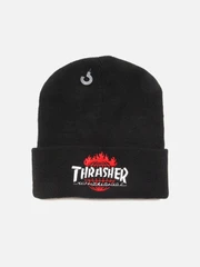 (BN65M01)THRASHER TDS BEANIE-BLK