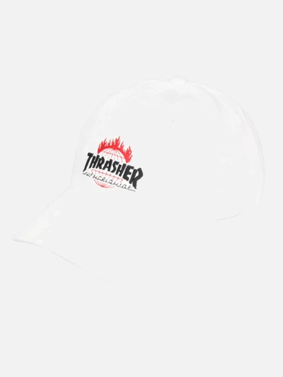 (HT65M03)THRASHER TDS CURVE VISOR 6 PNL-WHT