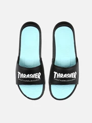 (CP65M01)HUF X THRASHER SLIDE-BLK/MINT