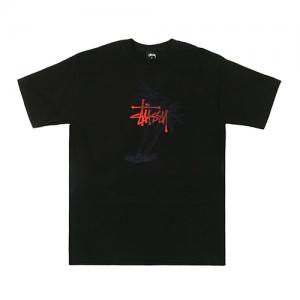 STUSSY PALMS TEE-BLACK