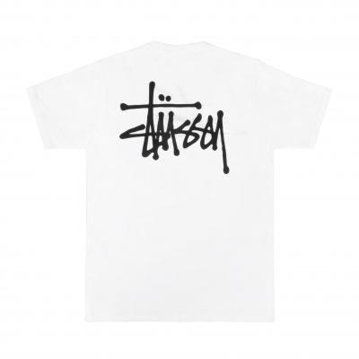 BASIC STUSSY TEE-WHT(blk)