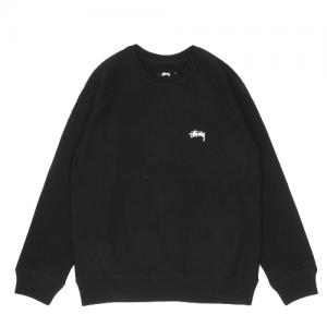STOCK RAGLAN LS CREW-BLK