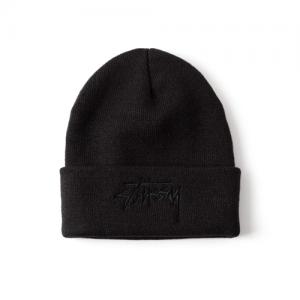 TONAL STOCK CUFF BEANIE-BLACK