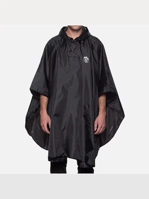 THRASHER PACKABLE PONCHO-BLK