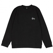 BASIC STUSSY CREW-BLK(grnⓒ)