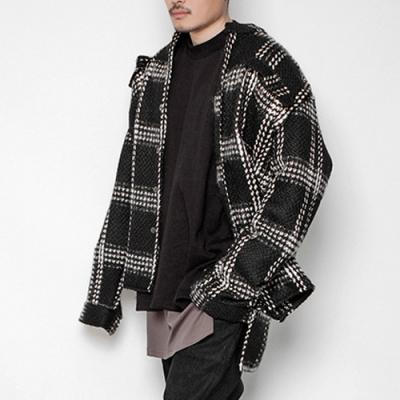 2016 WOOL BLEND FLANNEL SHIRTS-BLACK