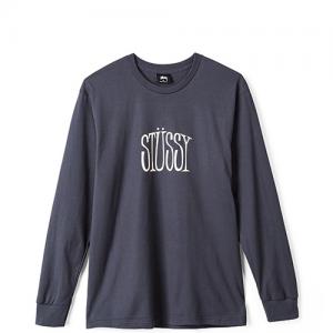 STUSSY STRETCH LS TEE-MIDN