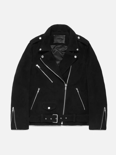 WOMENS SUEDE RIDER JACKET GS [BLACK](GSWL01)