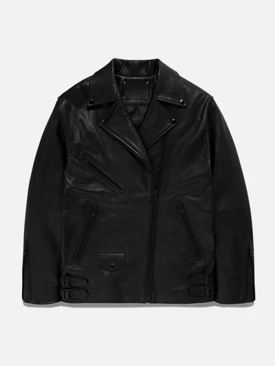 WOMENS OVERSIZE RIDER JACKET GS [BLACK](GSWL02)