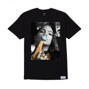 DIAMOND SUPPLY CO X CASSIE TEE - BLK