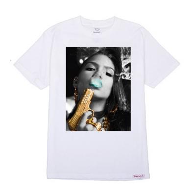 DIAMOND SUPPLY CO X CASSIE TEE - WHT