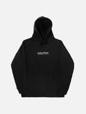 BASIC LOGO HOODIE-BLACK