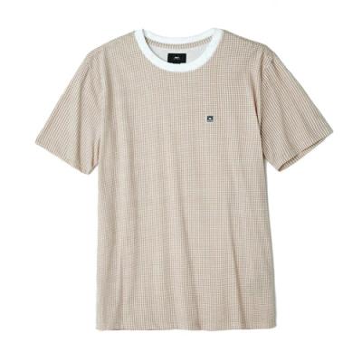 (131080199)EIGHTY NINE HOUNDSTOOTH TEE-KHA