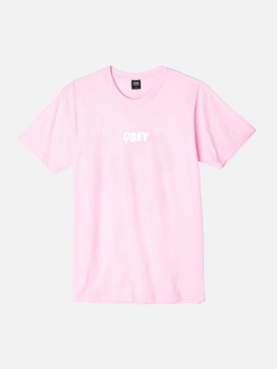 (163081216)OBEY JUMBLED TEE-PINK