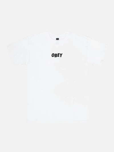 (163081216)OBEY JUMBLED TEE-WHT