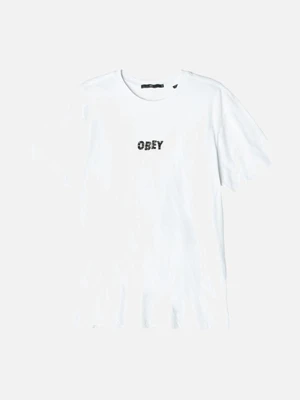 (166141393)OBEY SHATTERED TEE-WHT