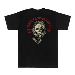 (163081366)OBEY SPITTING VENOM RATTLER TEE-BLK