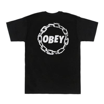 (163081376)OBEY JUMBLE CHAIN TEE-BLK