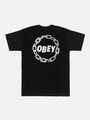 (163081376)OBEY JUMBLE CHAIN TEE-BLK