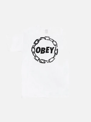 (163081376)OBEY JUMBLE CHAIN TEE-WHT