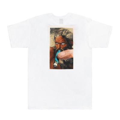 (165361426)SMOKES ONCE TEE-WHT