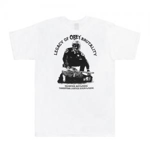 (163081360)OBEY LEGACY OF BRUTALITY TEE-WHT