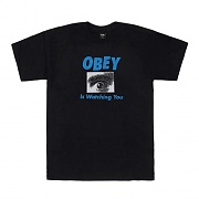 (163081386)OBEY IS WATCHING YOU TEE-BLK