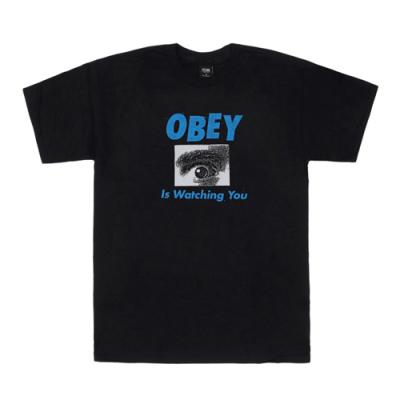 (163081386)OBEY IS WATCHING YOU TEE-BLK