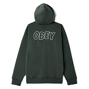 (112531319)OBEY LO FI ZIP HOOD-PIRATE BLK