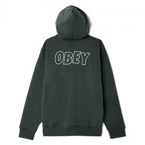 (112531319)OBEY LO FI ZIP HOOD-PIRATE BLK