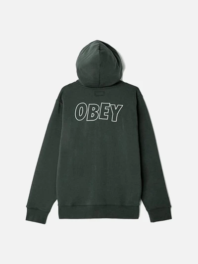 (112531319)OBEY LO FI ZIP HOOD-PIRATE BLK