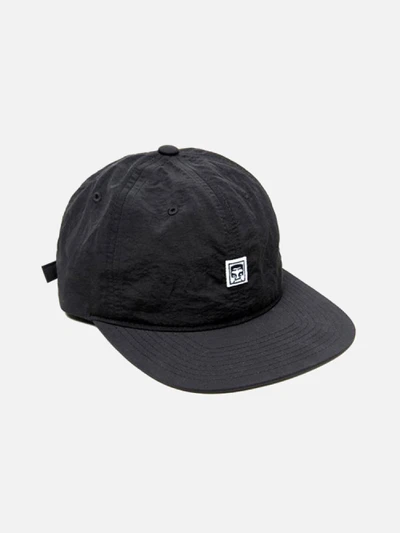 (100580044)HALF FACE 6 PANEL HAT-BLK