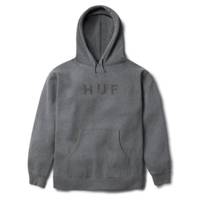 OG LOGO PULLOVER HOOD-GUN.HEATHER